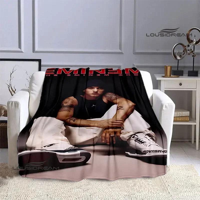Eminem Hip-hop Singer Printing Blankets Warm Blanket Flannel Blanket Picnic Blanket Blankets for Beds Birthday Gift