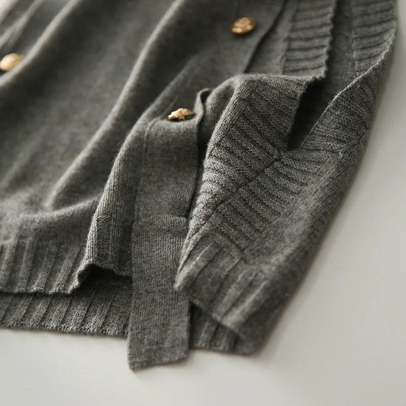 Módní pletená vesta pro ženy Svetr bez rukávů Retro úpletové tílko Korejský dámský podzimní a zimní pletený svetr