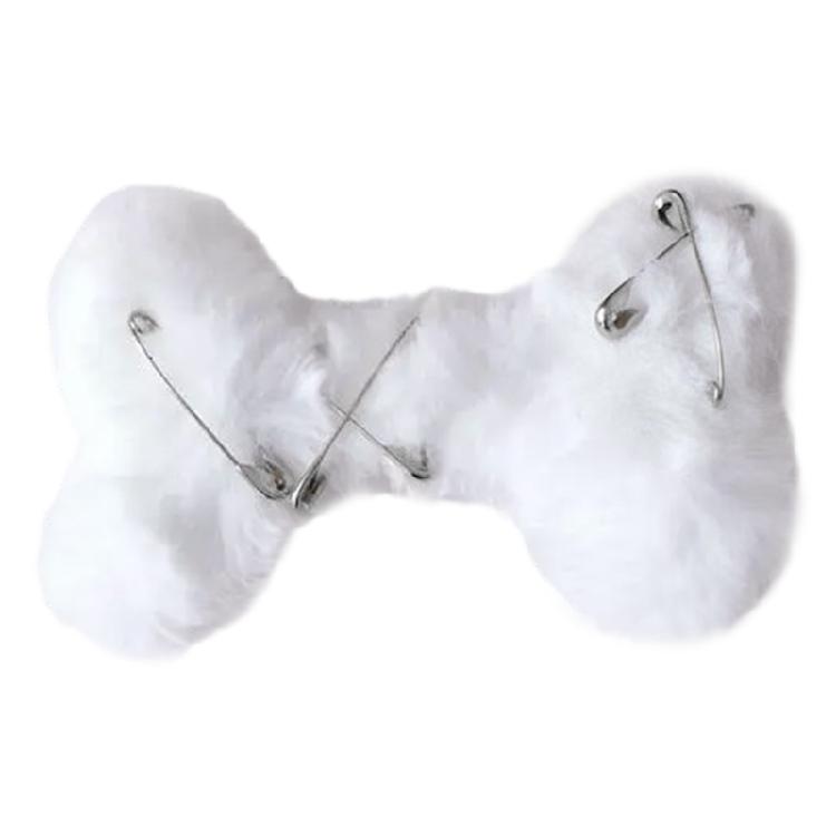 Fashion Large White Bone Hair Clip Furry Brooch Accessory For Unique Style Enthusiasts 1