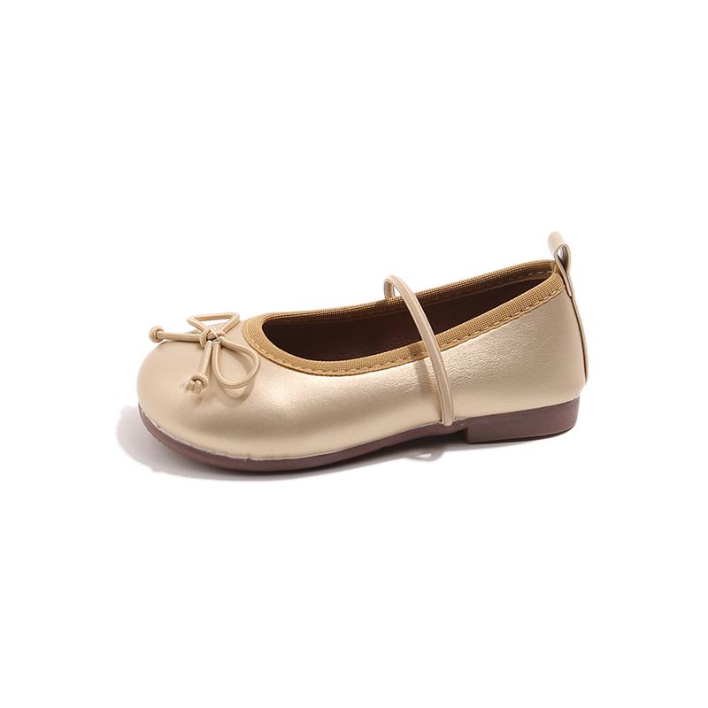 Spring Summer Children Ballet Shoes Glossy Trend Girls Leather Shoes Soft Princess Versatile Kids Fashion Flat Loafers Classic
