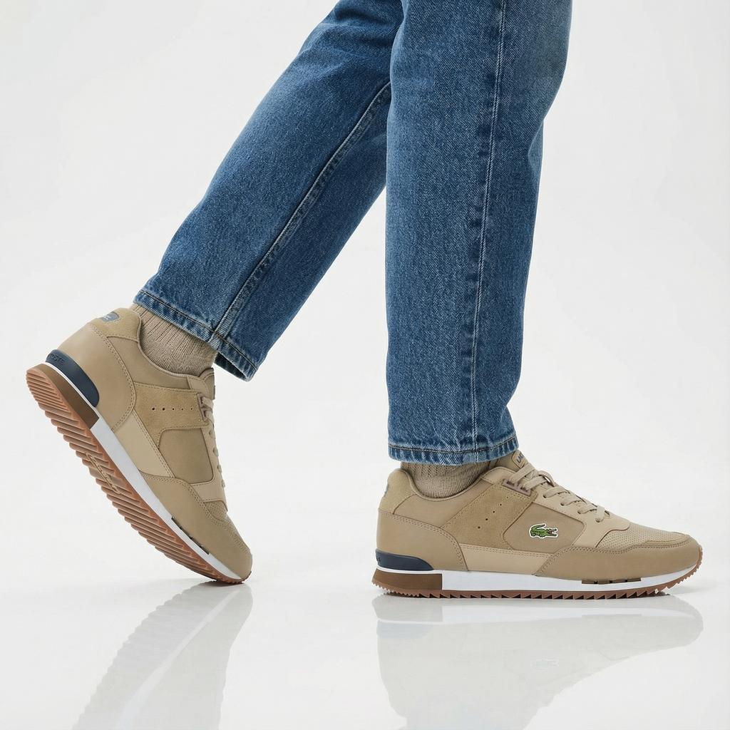 Lacoste Partner Piste 222 - Men's Sneakers Shoes Brown 744SMA0051524 ORIGINAL