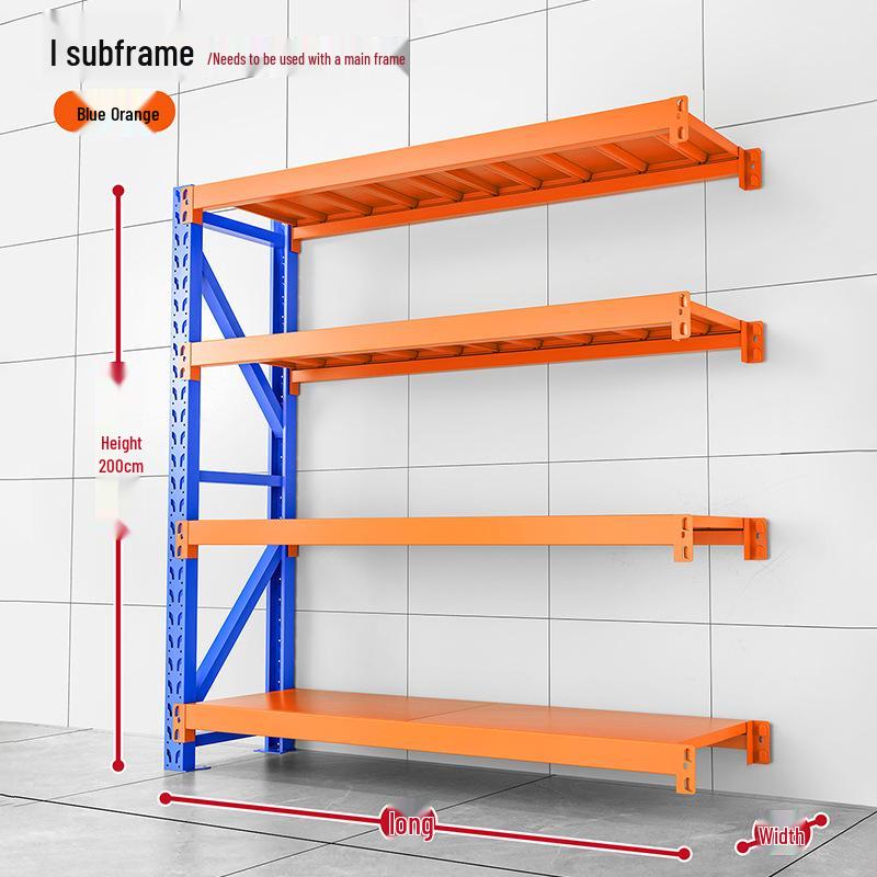 Iron Storage Rack: Heavy/Light/Medium Duty Metal Shelving for Industrial Warehouses
