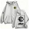 Anime Gachiakuta Enjin Same Style Zipper Hoodie Men Women Casual Oversized Zip Up Unisex Manga Cosplay Zip Up Sweatshirts