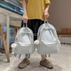 Schoolbag high-value schoolbag female college students simple and cute backpack female large-capacity schoolbag lightweight junior high school 