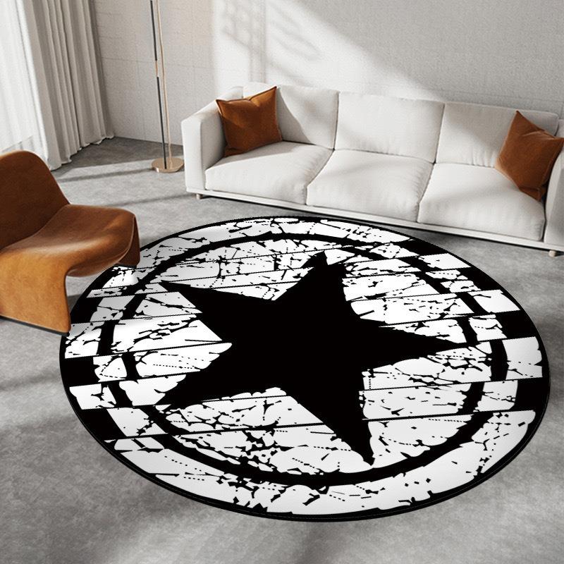  Disney Captain America Circular Mat Living Room Sofa Carpet Tea Table Bedroom Bedside Enter Door Rug Fashion Home Dcor