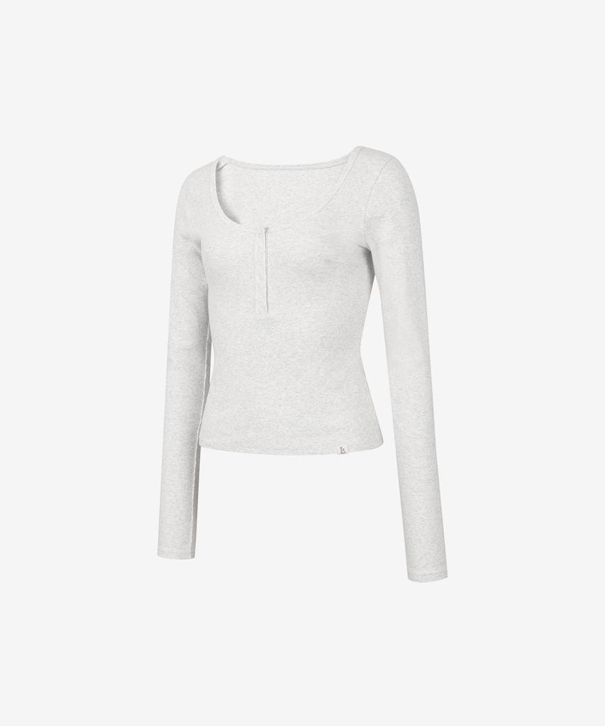GRANDE LINE Half Button Long Sleeve