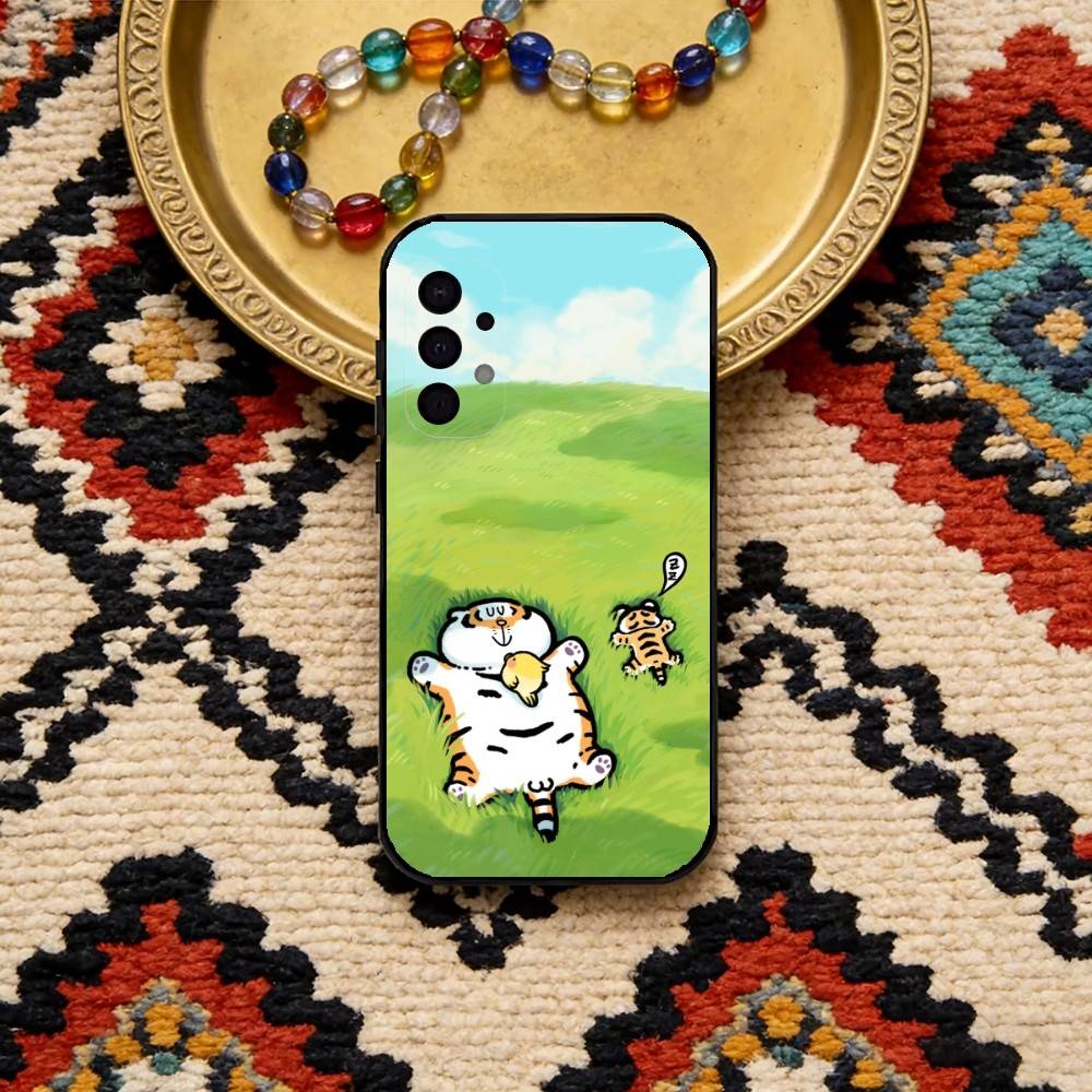 

Cute Not a Fat Figer Phone Case For Samsung S25,S24,S21,S22,S23,S30,Ultra,S20,Plus,Fe,Note,5G Black Cover Samsung S21 s305G