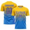 Summer Men Custom Name Team Name Football Jersey Fashion DIY Personality Short Sleeve T Shirts Gradient Quick Dry Sports Tee Top