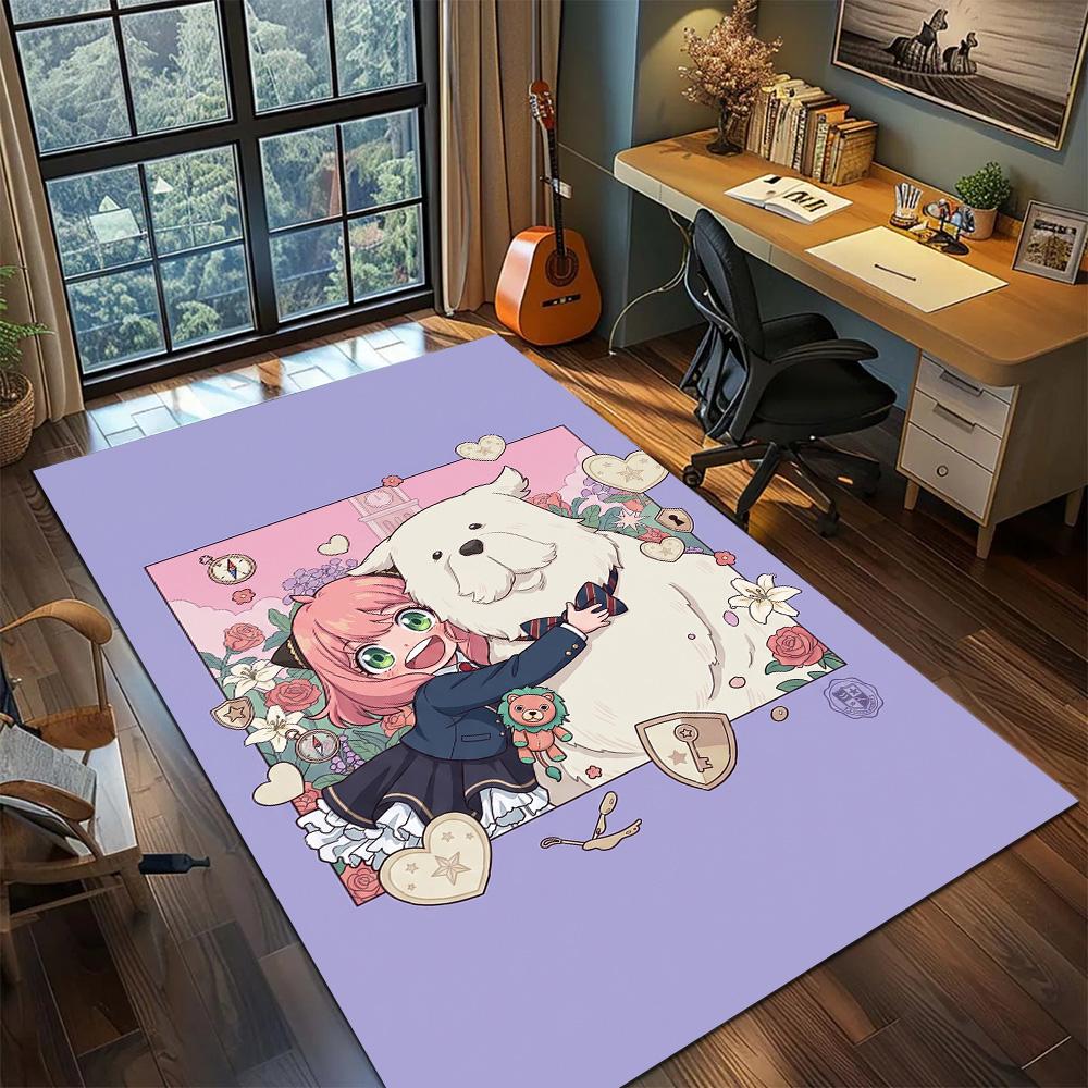 

SPY×FAMILY Carpet Floor Mat Large Area Washable Non Slip Gamer Bedroom Home Room Decor YUN6512 60x90cm