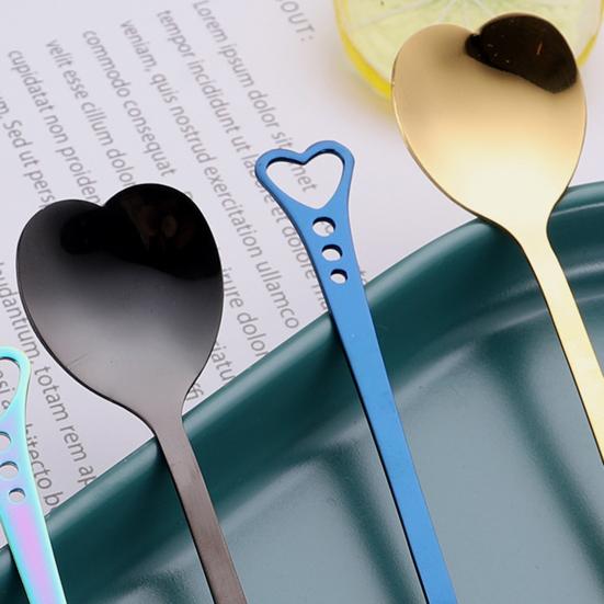 Eye-catching Eco-friendly Delicate Workmanship Portable Stainless Steel Coffee Tea Stirring Spoon Wedding Present Spoon