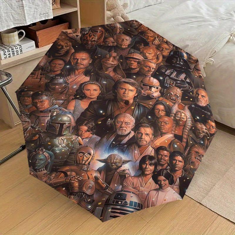 1pc Star Wars Characters Themed Automatic Opening and Closing Umbrella - Suitable for all occasion gift-d0807084