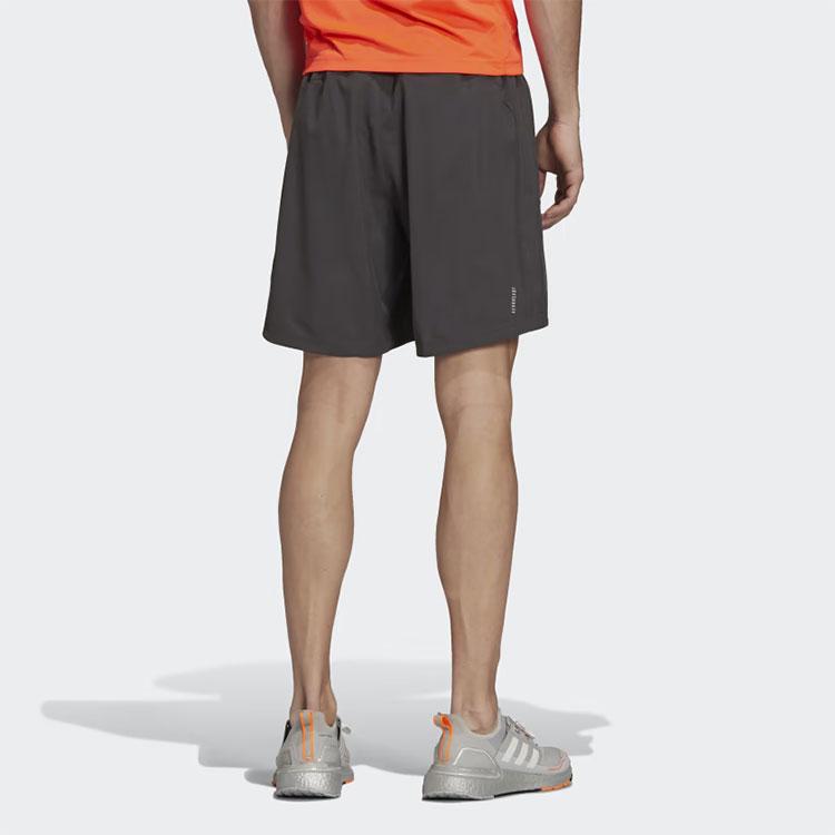Adidas Letter Mid-Rise Fitted Casual Shorts Men Shorts Black H36472