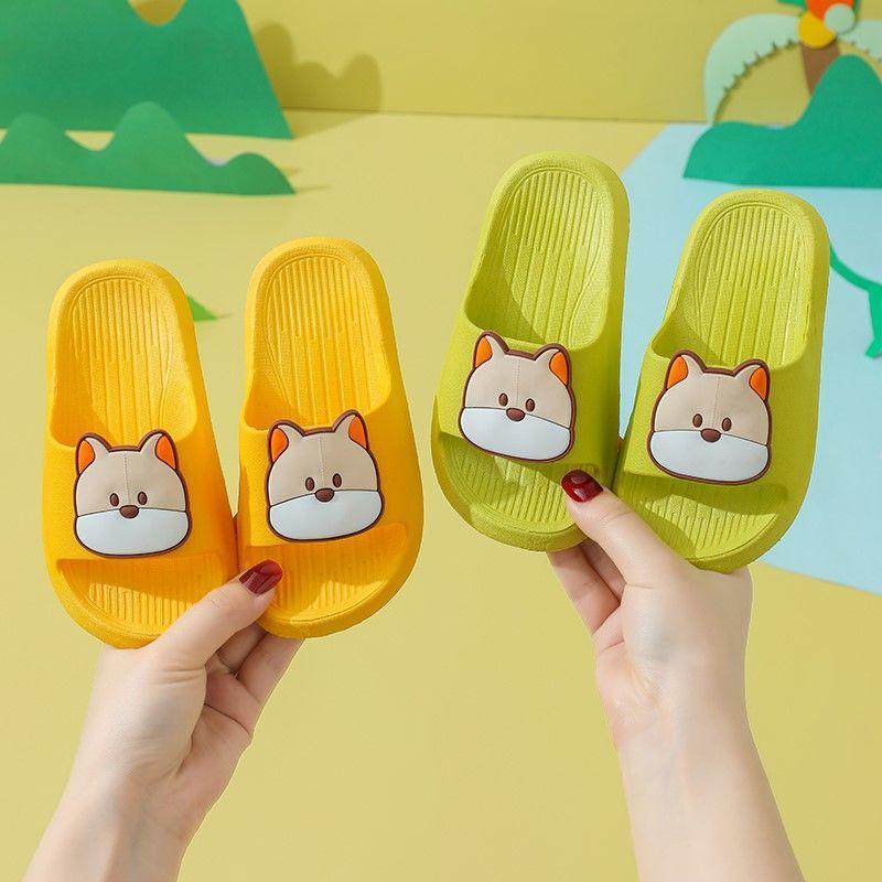 Kinder Sommer Indoor rutschfeste Hausschuhe Männer und Mädchen Cartoon Hund Home Soft Bottom Sandalen