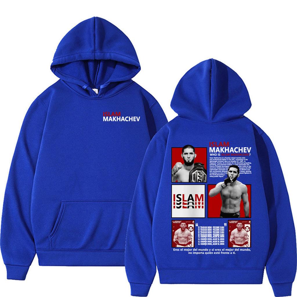 Wie Is Islam Makhachev Vintage Grafische Hoodies Mannen Vrouwen Geweld Esthetiek Sweatshirts Mode Pullovers