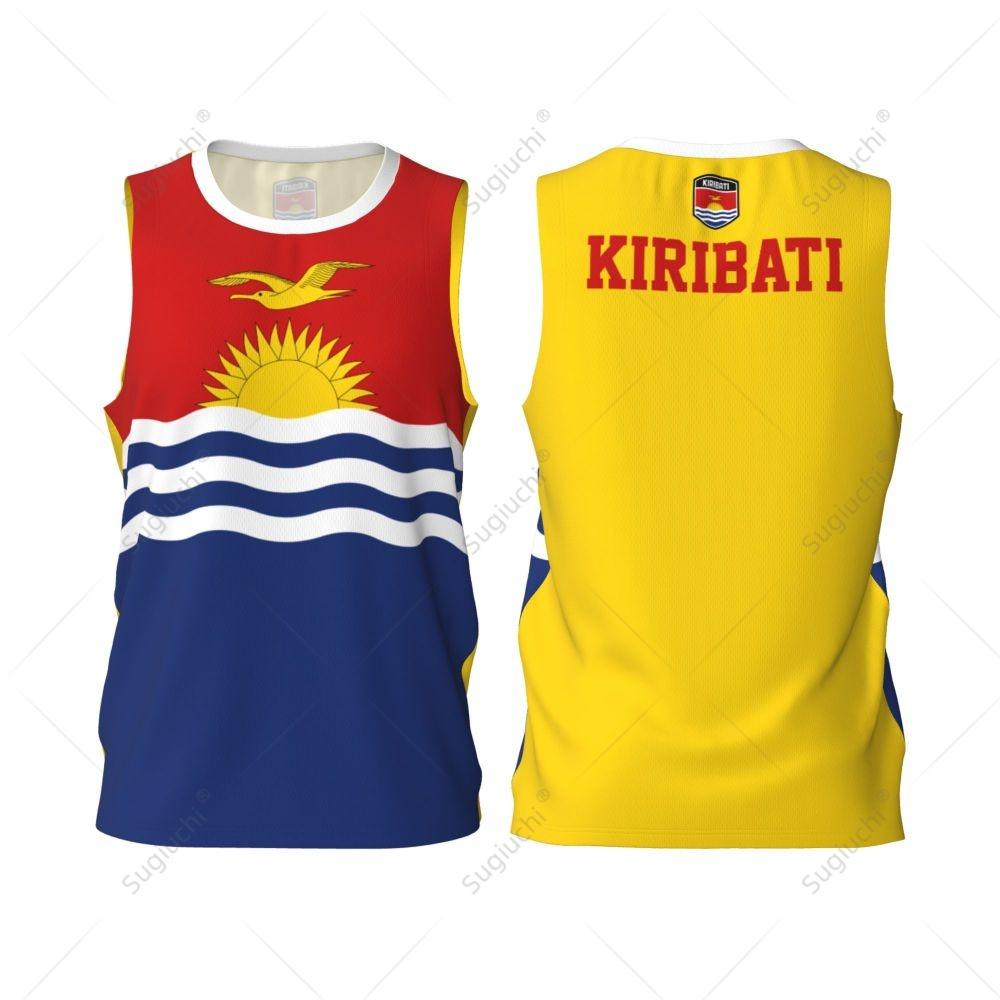 Kiribati Flag Basketball Sports Running Fitness Multifunction Sleeveless Tshirt