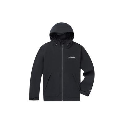 Solid Color Hooded Zipper Thermal Reflective Outdoor Hiking Waterproof Lightweight Jacket Men Jackets Black WE0505-010