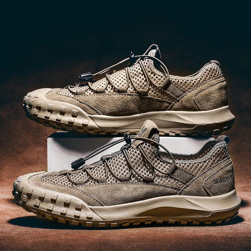 Outdoor Mesh Men's Shoes Hollow Sports Mesh Shoes Breathable