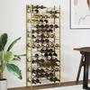 96 Bottle Wine Rack In Golden Metal