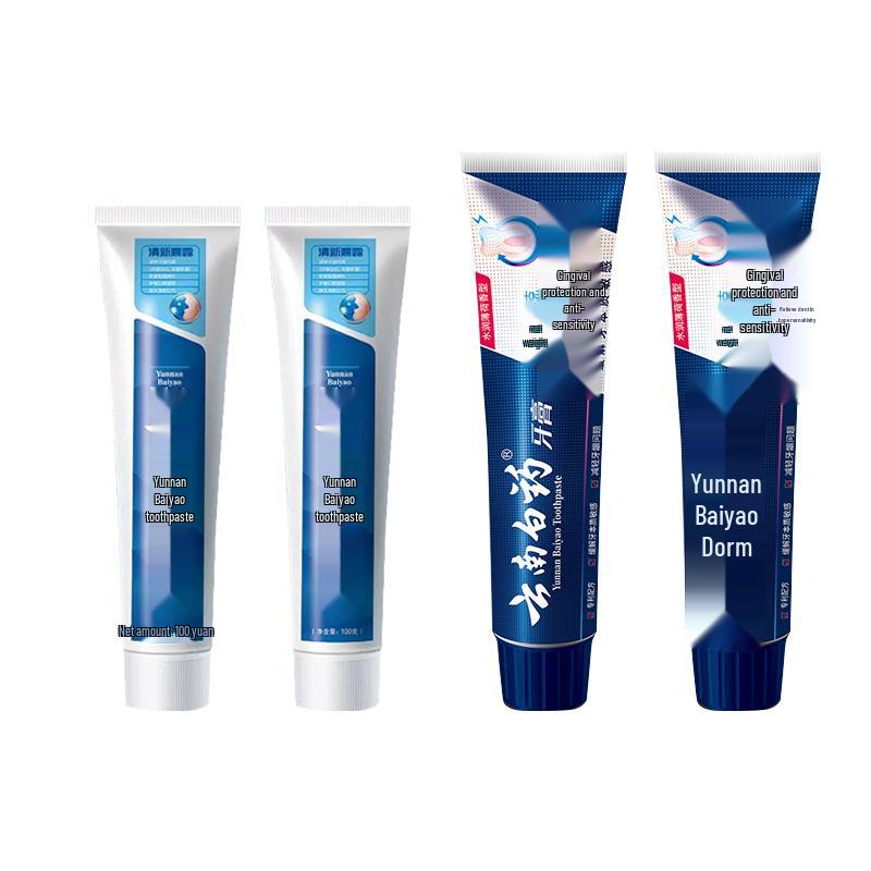 Yunnan Baiyao Fresh Morning Dew & Gum Care Toothpaste Set