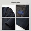 EMZ Ordos Men's 100% Wool Business Casual Overcoat