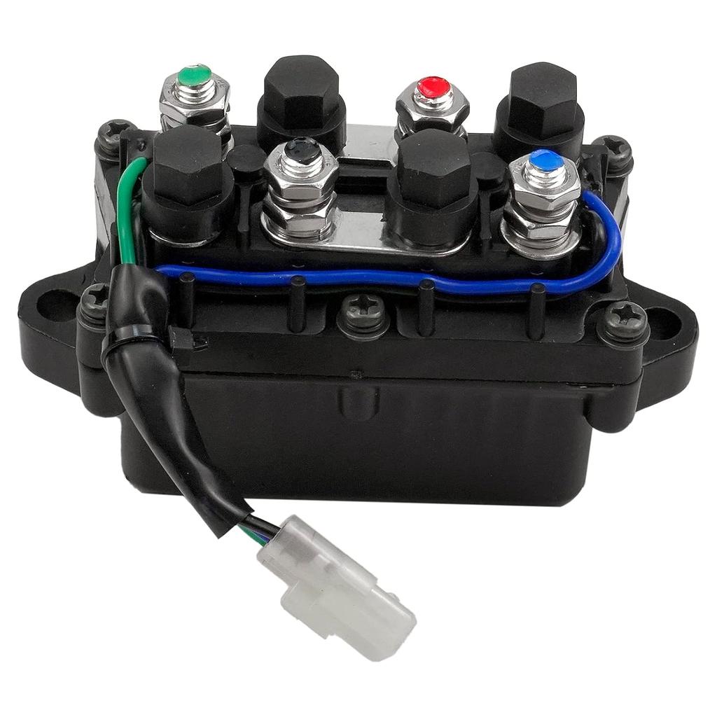 Universal Winch Solenoid Relay Switch Assembly Compatible with Arctic Cat ATV Warn Winch Replace 0409066 0409-066
