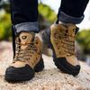 New Brown Hiking Boots Men Light Comfortable Men Trekking Shoe Travel Shoes Plus Size High Top Hiking Shoes Women Camping Sports