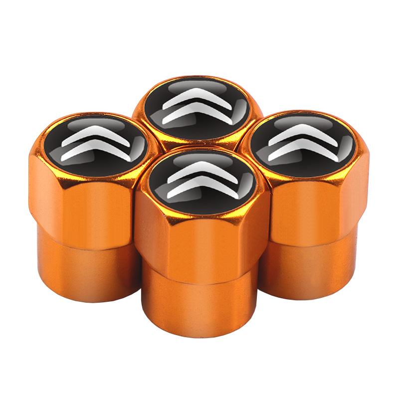 

3D Metal Car Badge Wheel Tire Valve Caps Stem Cover For Citroen C4 C3 C5 C1 C2 Berlingo Celysee Cactus Picasso Saxo Aircross