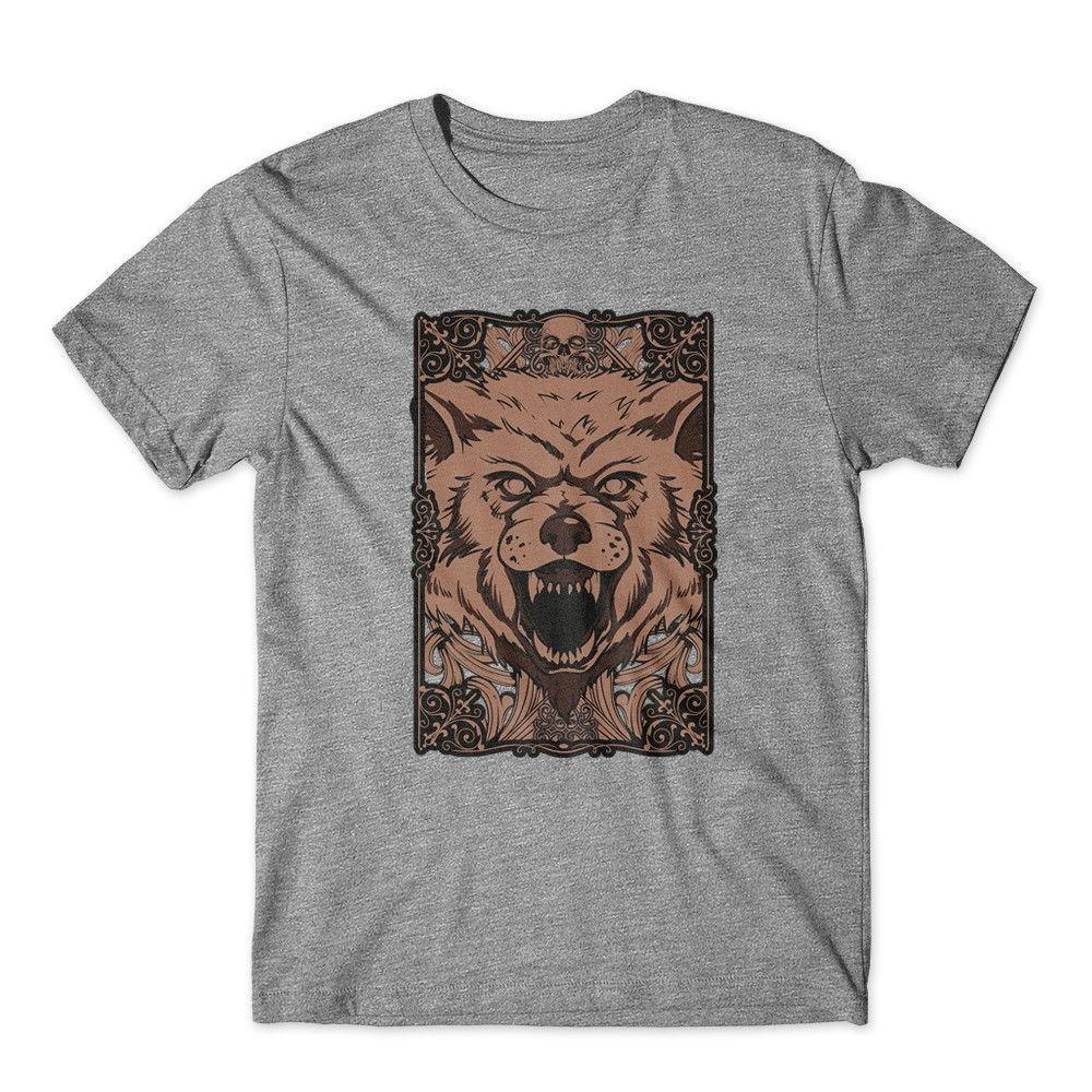 Giant Wolf T-Shirt. 100% Cotton Premium Tee New