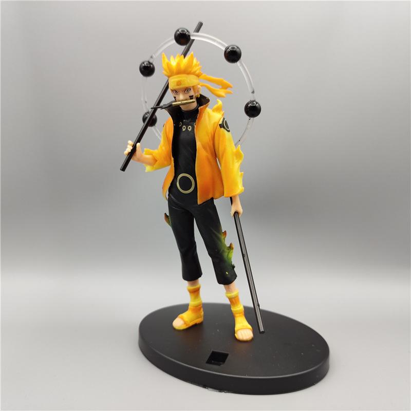 18cm Anime Naruto Shippuden Naruto Uzumaki Namikaze Minato Action Figure Doll Model Decoration Desktop Toys Gifts