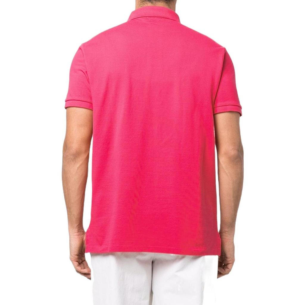 Polo Ralph Lauren SS22 Solid Pique Embroidered Short Sleeve Polo Shirt Men tops Pink 710782592-007