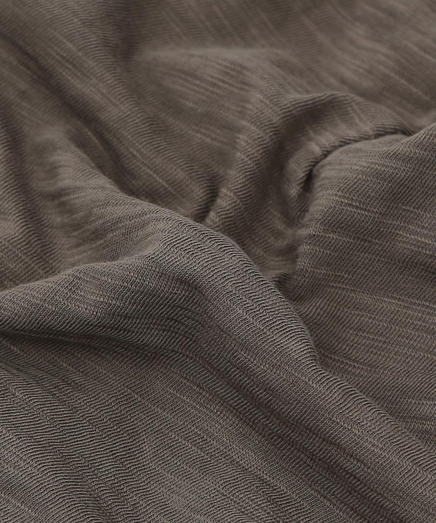 Eondeokeonteulol Cool Two-Tone Color Block Cotton Long Loose Fit Hat Beanie / Layered Slub / Khaki