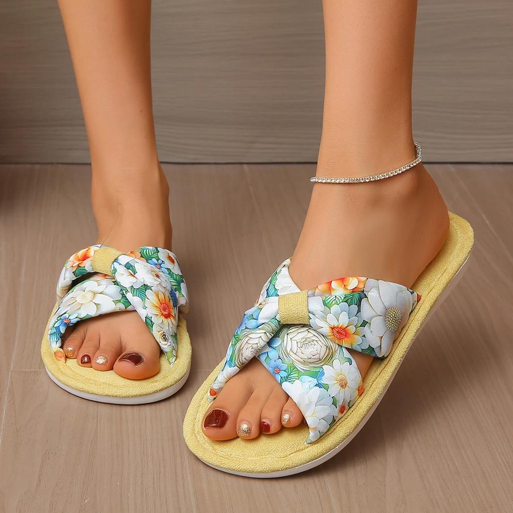 Fashion Women Fashion Lady Slippers Retro Summer Beach Open Toe Flat Shoes for Women Casual Slippers Slip On Flat Sandals Slides Women