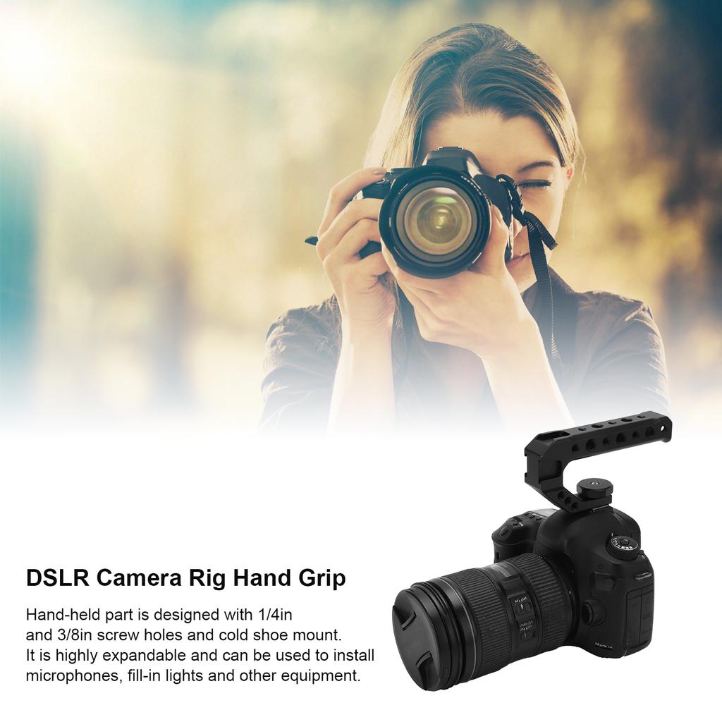 Universal DSLR Camera Rig Top Handle Grip Cold Shoe Adapter Mount for Canon Camera