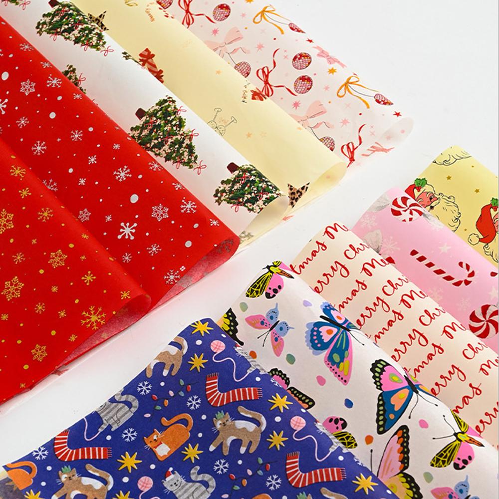 Gift Wrapping Paper Festive Christmas Tissue Paper New Year Craft Paper Premium For Festival Craft Gift Box Wrapping