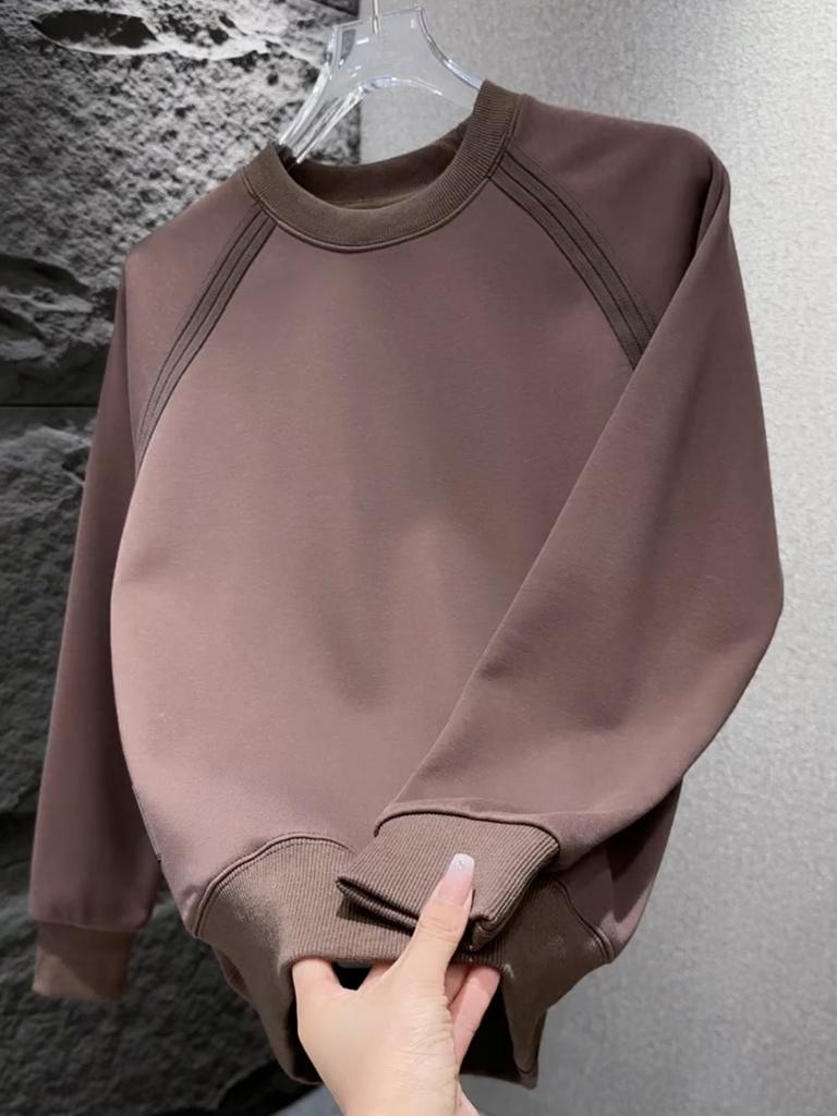 2025 autumn new versatile comfortable daily simple trend men's fashion sweater comfortable and simple