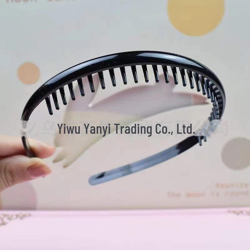 

Универсальная черная пластиковая повязка на голову: Нескользящая повязка на голову для женщин, мужчин и пожилых людей — идеально подходит для мытья лица и укладки волос