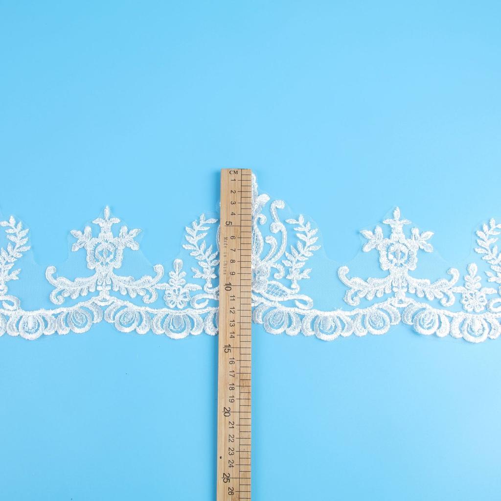 15Cm Transparent Sequins Embroidery Lace Accessories, Barcode Clothing Handmade Lace Clothing Accessories