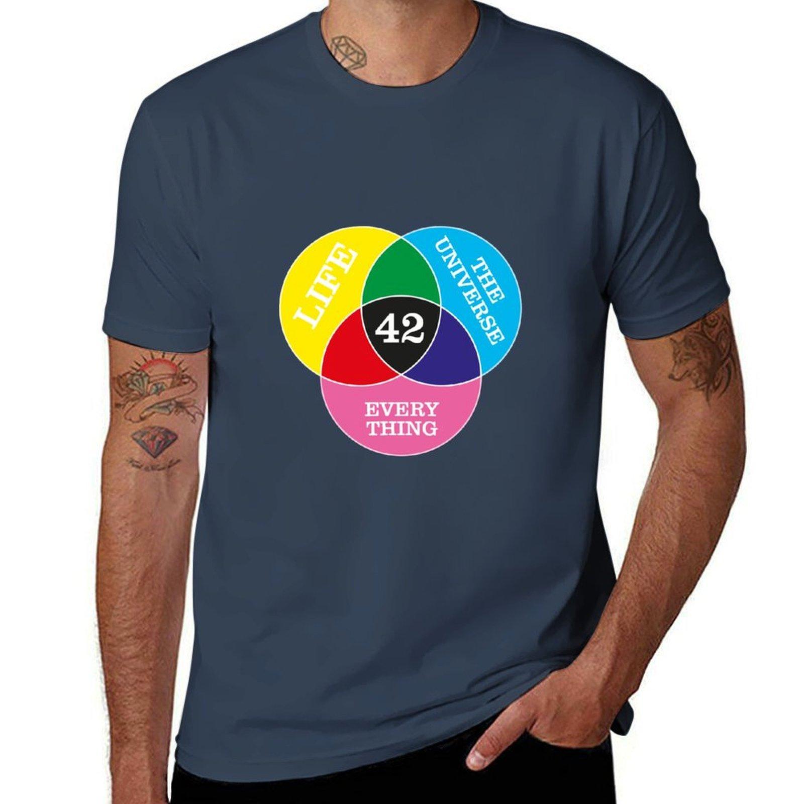 42 The Answer To Life Universe Everything Tshirt Holiday Party Tshirt For Unisex S