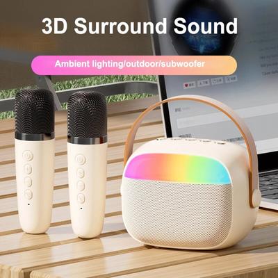 Dětská hudební hračka Bluetooth reproduktor Bezdrátový mikrofon Zvuk Vše v jednom Barevná atmosféra Lehká dětská hračka Dárek