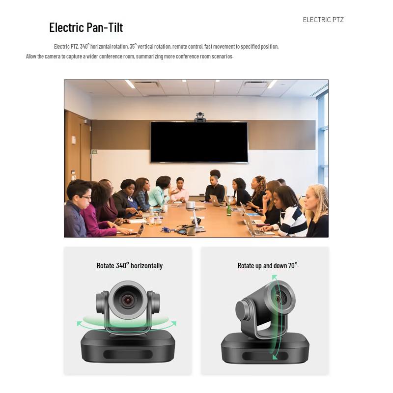 GUCEE 4K Video Conference Camera with 10x Zoom & AI Tracking
