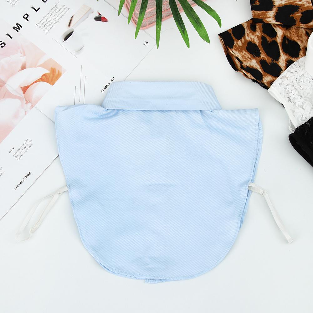 Revers Cowboy Leopardenmuster Bluse Falscher Kragen Hemd Falscher Kragen Baumwollkleidung Accessoires