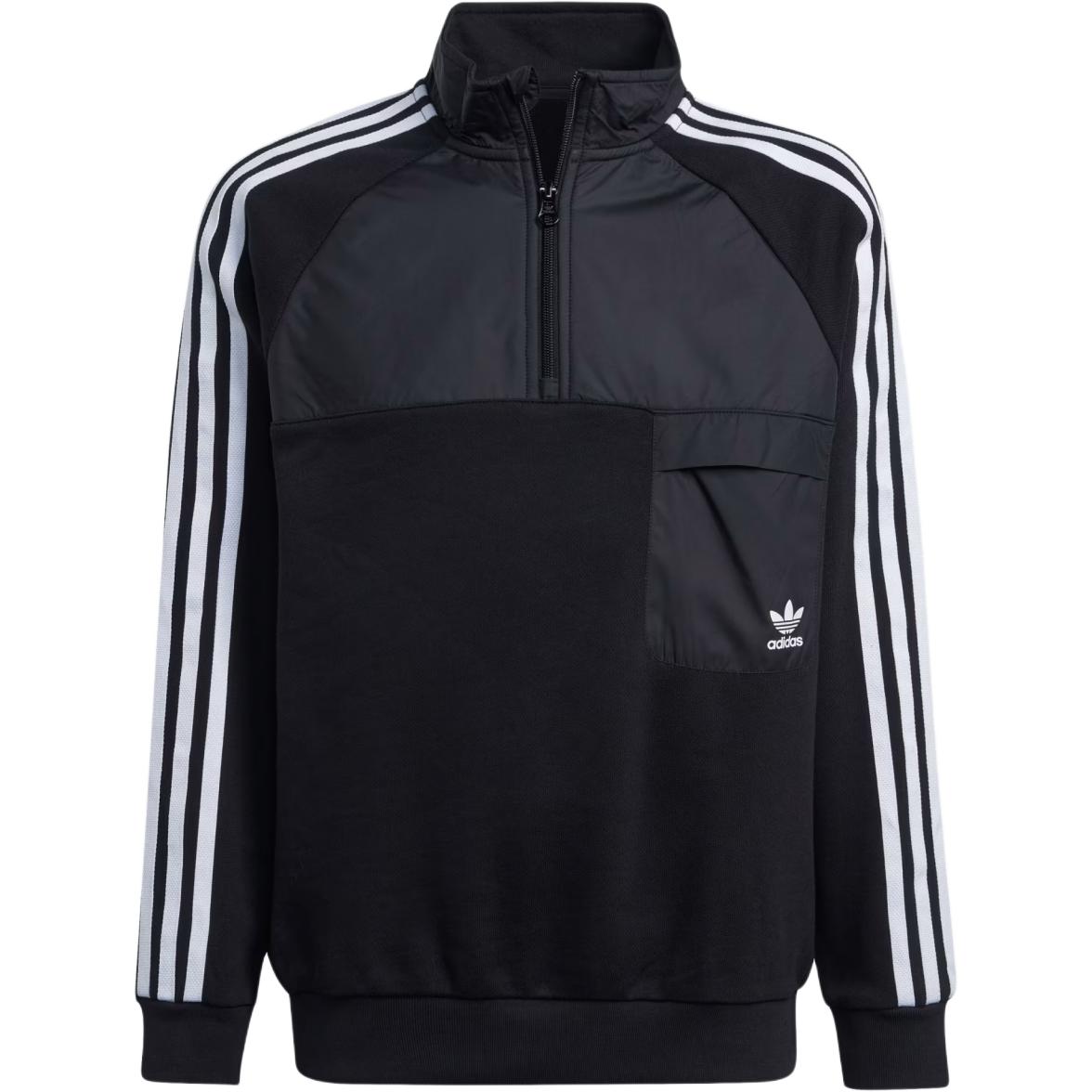 Adidas Originals Jackets & Coats TREFOIL CREWCREW SWEATSHIRT Black Teenagers IY9810 152