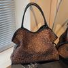 Simple Casual Tote Bag Women's Winter New Large-capacity Fashionable Leopard Print Handbag Beautiful Shoulder Bag