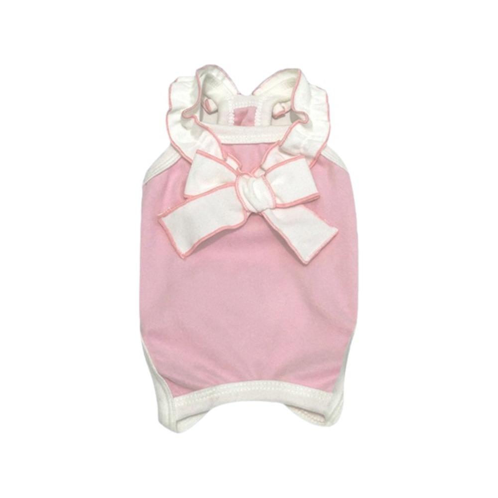 Adjustable Cat Sterilization Suit Anti Licking Cat Weaning Clothing  Neutering Recovery S розовый