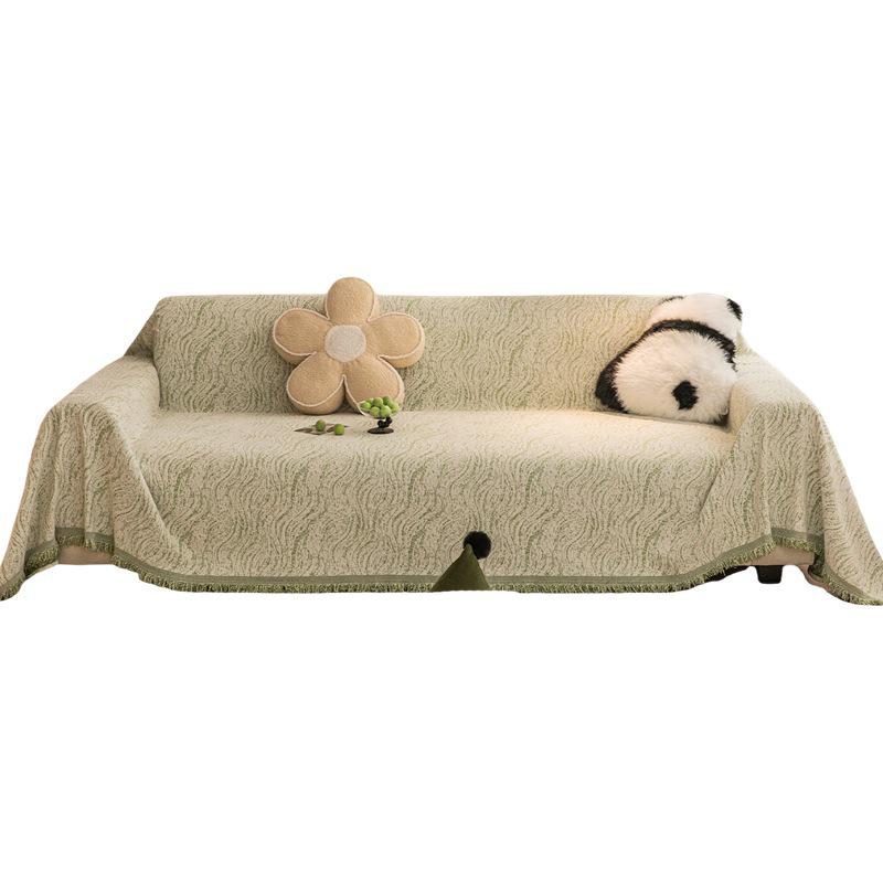 Chenille Sofa Cover: Full Coverage, Anti-Slip, Anti-Scratch Blanket