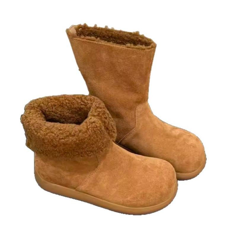 New Anti-slip Shoes, Fleece High-top Cotton Boots, Snow Boots for Women