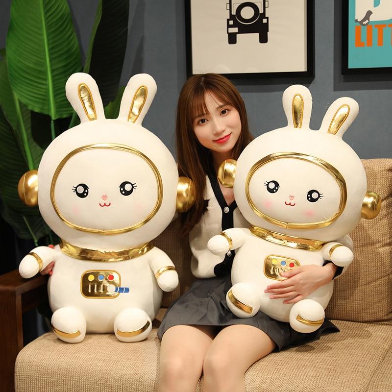 Lovely Rabbit Plush Dolls Kawaii High Quality Astronaut Animal Pillow Cartoon Toys Stuffed Soft for Girls Kids Xmas Gift