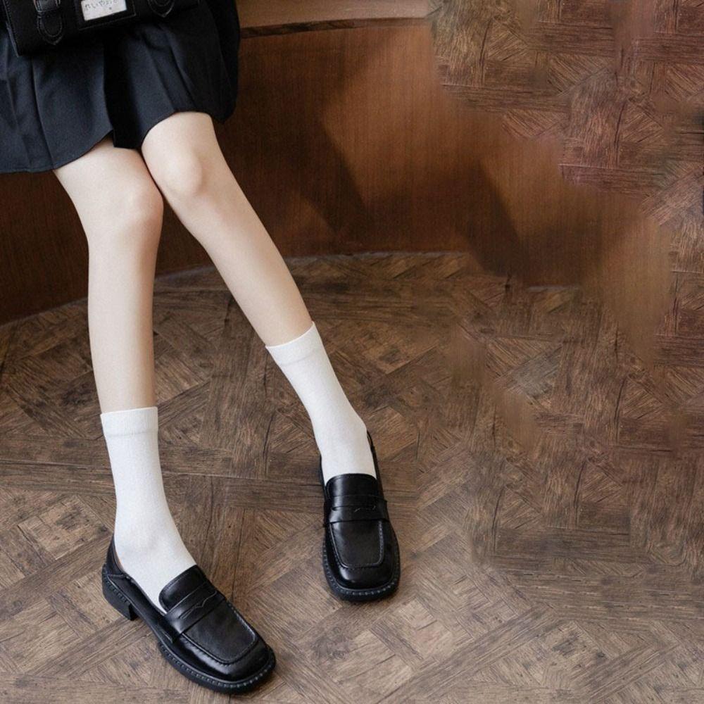 

Влагопоглощающие гольфы Jk Lolita для девочек, хлопковые гольфы выше колена, чулки для женщин в стиле Харадзюку, для вечеринки white-A