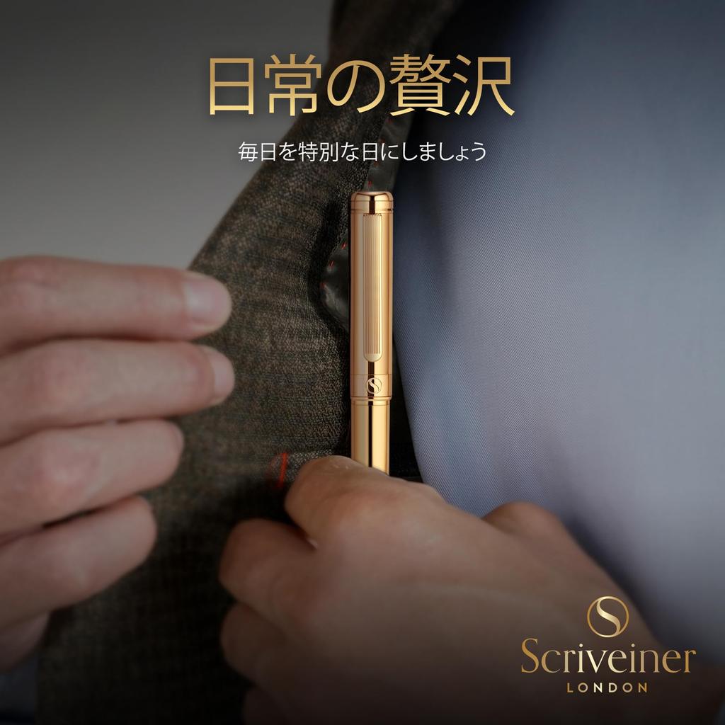 Scriveiner Ballpoint Premium Genuine Gold Plated with Schmidt Black A Perfect Gift Set for and Office Gold Pen Stunning Luxury Pen 24 Pen, Quality,