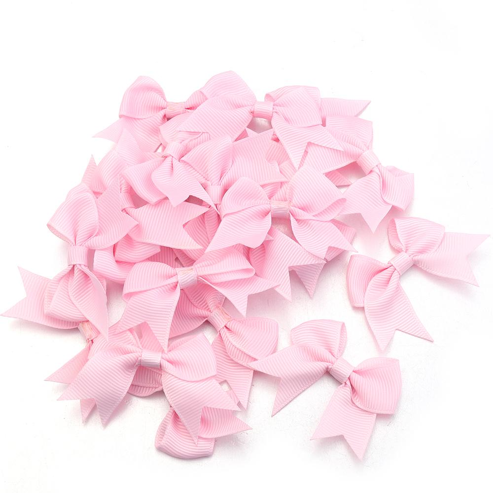 20pcs/lot Polyester Satin Ribbon Bows Handmade Bowknot Tie For Crafts Haircilp Clothing Wedding Party Decor DIY Gift Packing